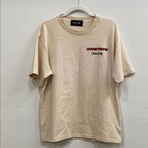 Homme Femme 500 Cream Graphic T-Shirt Medium